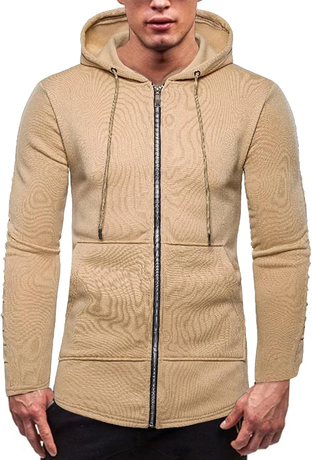 Men's Graphic Hoodies Casual Camouflage Sports Sweatshirt Long Sleeve Zipper Hooded Jacket Coat