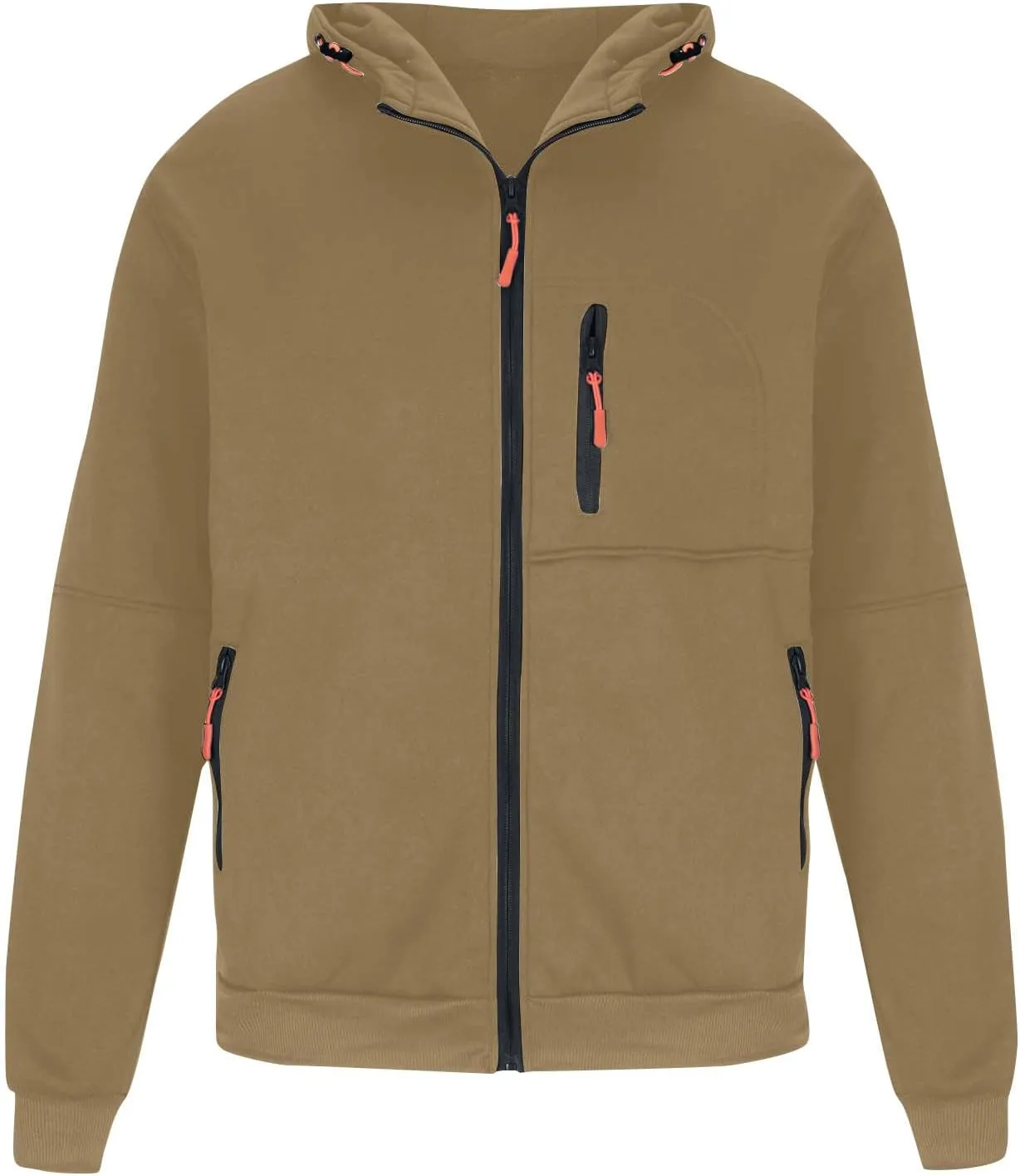 Mens Hoodies Jacket Winter Clothes For Sports Fashion Casual Long Sleeve Zip Up Loose Hoodies
