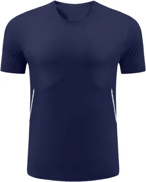 Men's Ice Silk Cooling Tshirt Short Sleeve Lightweight Top Quick Dry Breathable Stretch Workout Gym Training Activewear