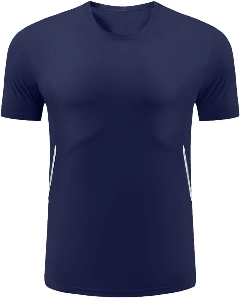 Men's Ice Silk Cooling Tshirt Short Sleeve Lightweight Top Quick Dry Breathable Stretch Workout Gym Training Activewear