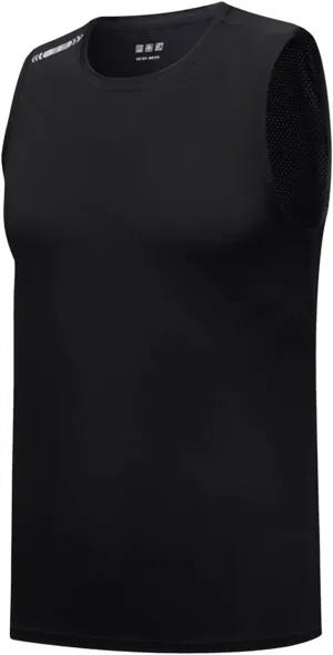 Men's Ice Silk Sport Tank Top Sleeveless Quick Dry Training Shirt Lightweight Breathable Gym Workout Cooling Muscle Shirt
