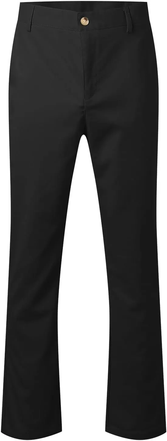 Mens Linen Dress Pants Casual Straight Leg Lounge Formal Business Trousers Baggy for Men Hemp Clothing