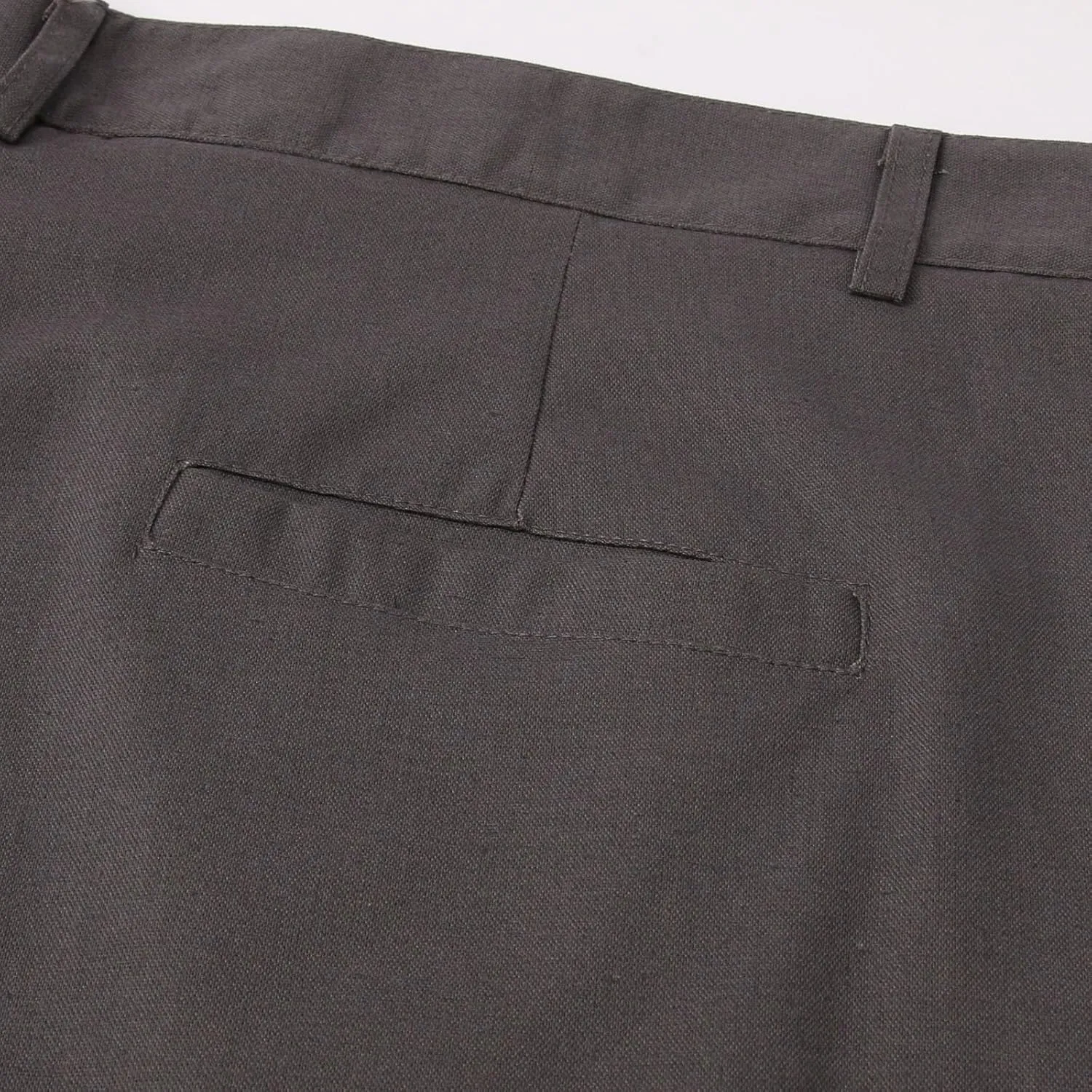 Mens Linen Dress Pants Casual Straight Leg Lounge Formal Business Trousers Baggy for Men Hemp Clothing