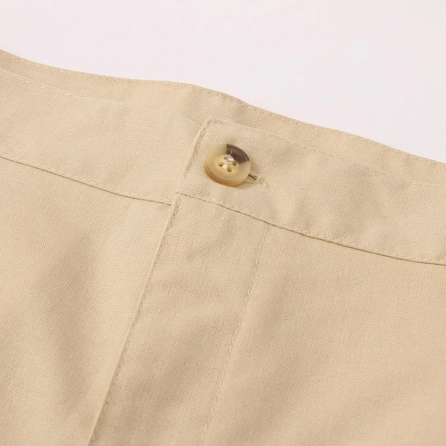 Mens Linen Dress Pants Casual Straight Leg Lounge Formal Business Trousers Baggy for Men Hemp Clothing