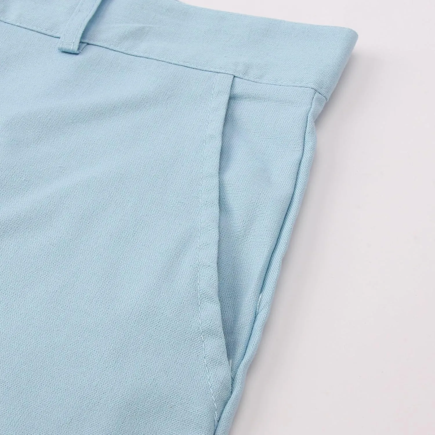 Mens Linen Dress Pants Casual Straight Leg Lounge Formal Business Trousers Baggy for Men Hemp Clothing