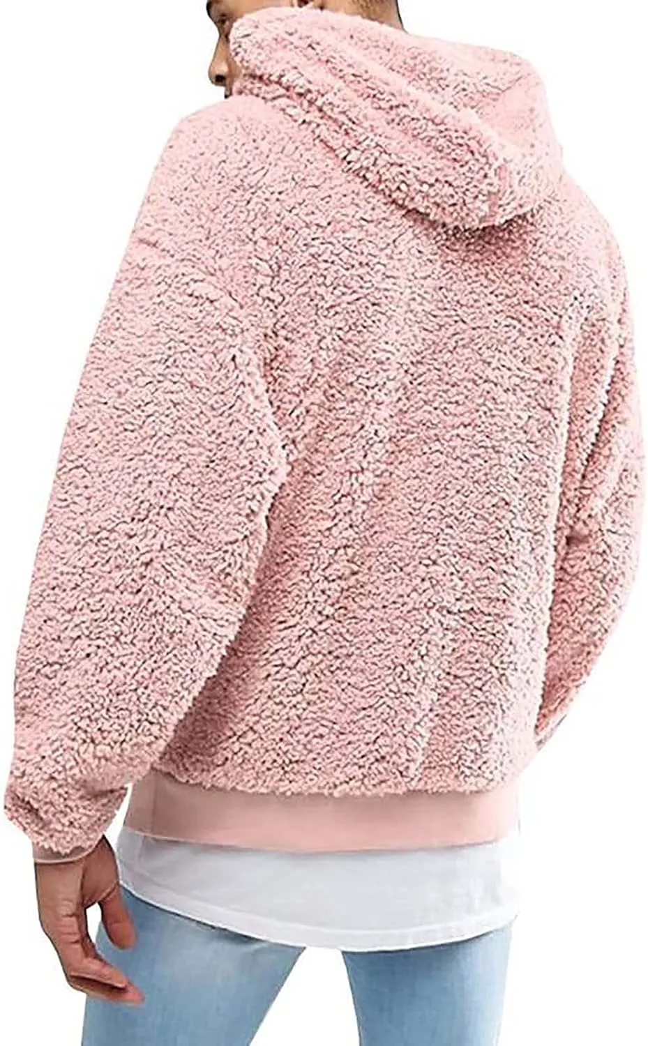 Mens Long Sleeve Hoodies Men's Casual Hoodie Sweatshirt Jacket Plush Sweater Top Lightweight Hoodies for Men