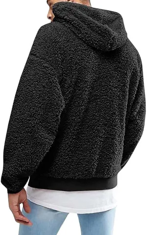 Mens Long Sleeve Hoodies Men's Casual Hoodie Sweatshirt Jacket Plush Sweater Top Lightweight Hoodies for Men