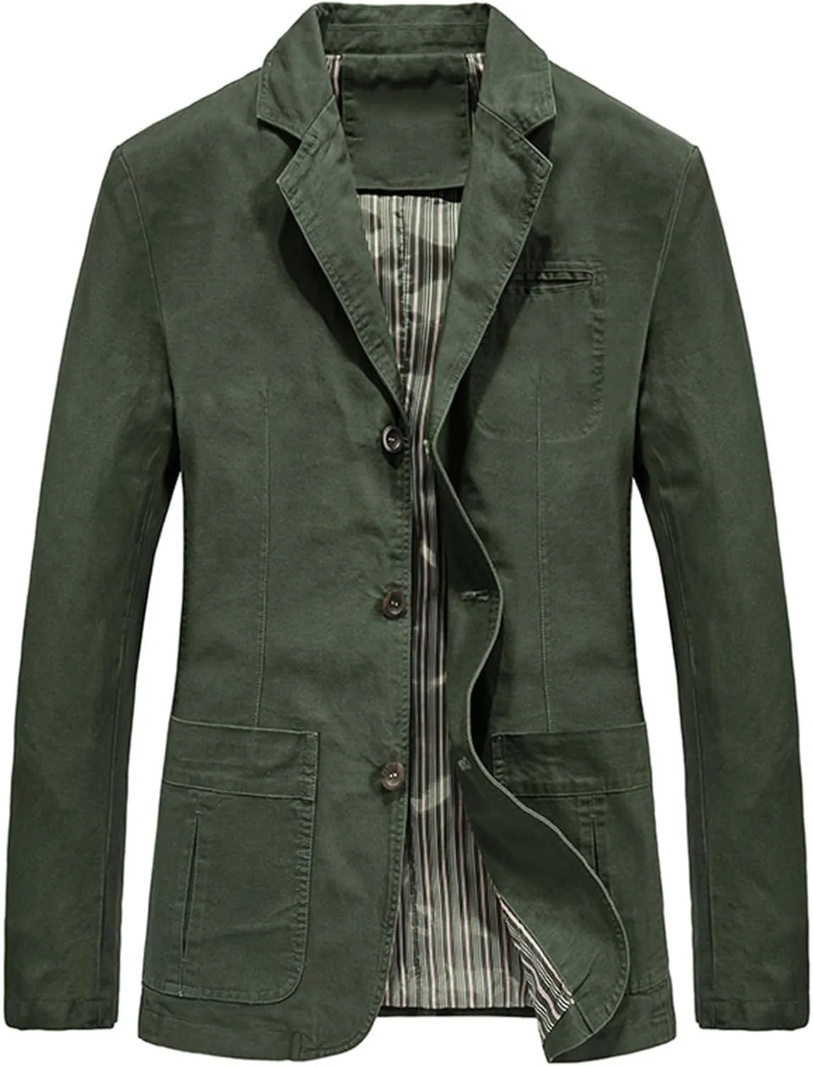 Men's Notch Lapel Distressed Blazer Classic Vintage Style Suit Jacket Solid Fashion Sport Coat Retro Trendy Outwear