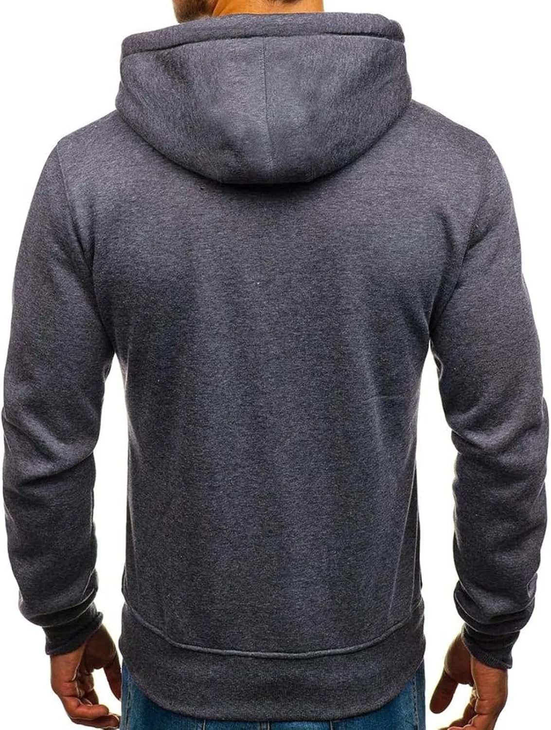Men's Pullover Hoodies Mens Casual Zipper Hoodie Splicing Large Size Sweater Jacket Long Sleeve Drawstring Casual