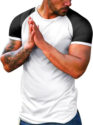 Men's Shirts Breathable Short Sleeve Printed Regular Fit Outdoor Workout Tees True Comfort Stylish Tops