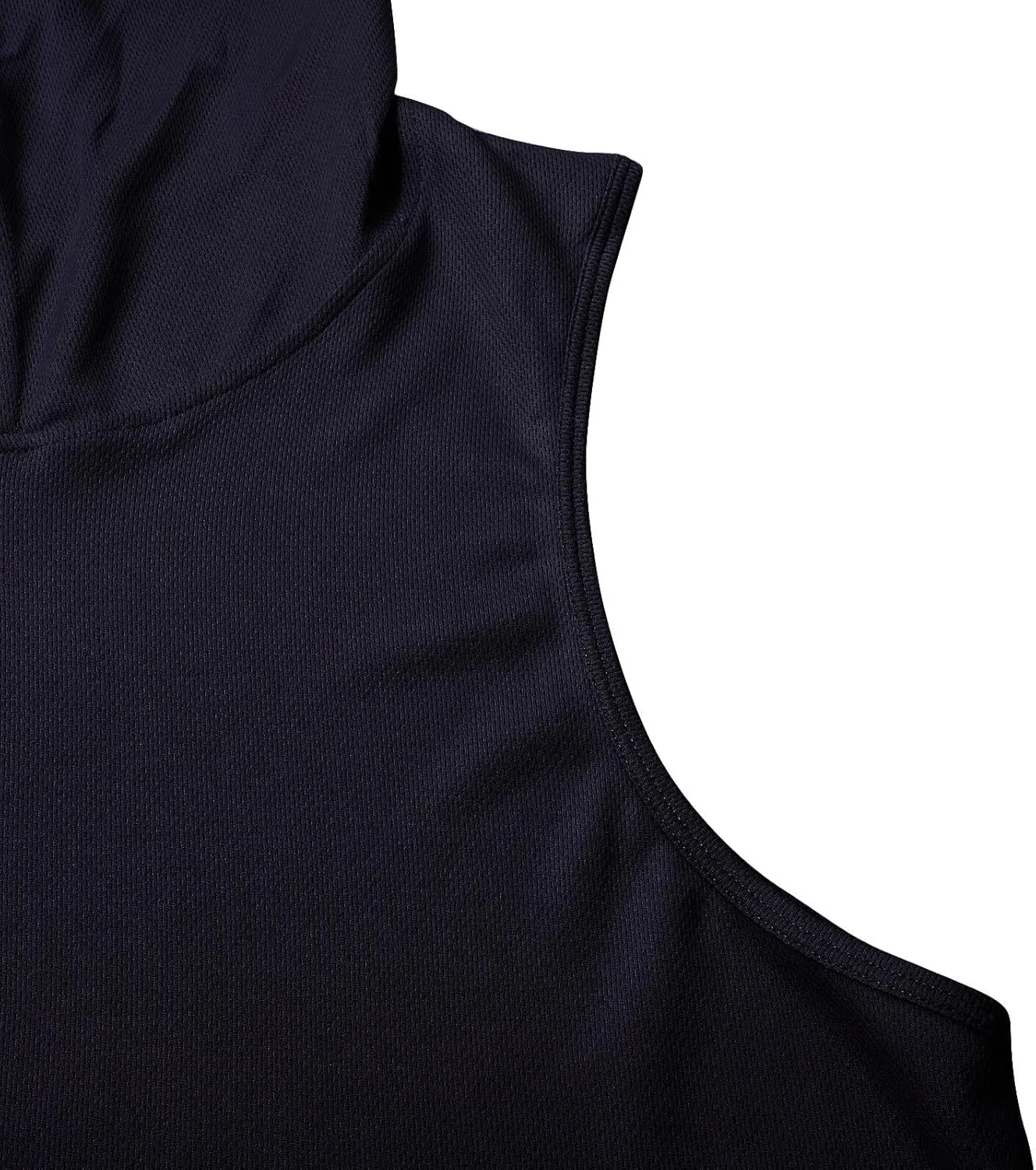 Men's Sleeveless Hoodie Summer Casual Loose Lightweight Pullove Moisture Wicking Athletic Gym Quick Dry Sweatshirt Big&Tall