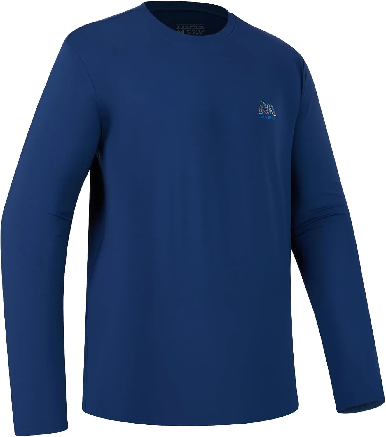 Men’s UPF 50  Long Sleeve Performance T-Shirts Permanent UV Protective Quick Dry for Everyday Hiking Fishing Beach