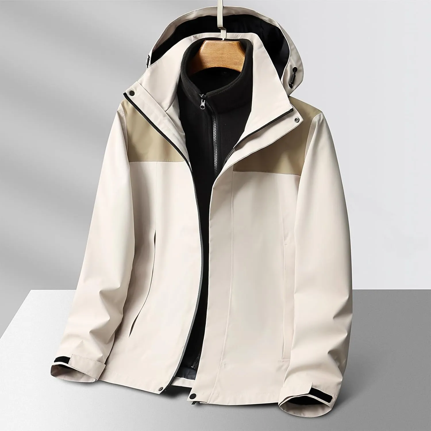 Men's Windproof Jacket Casual Fashion Casual Lightweight Jackets Hooded Outdoor Mountain Hiking Fishing Travel Coats