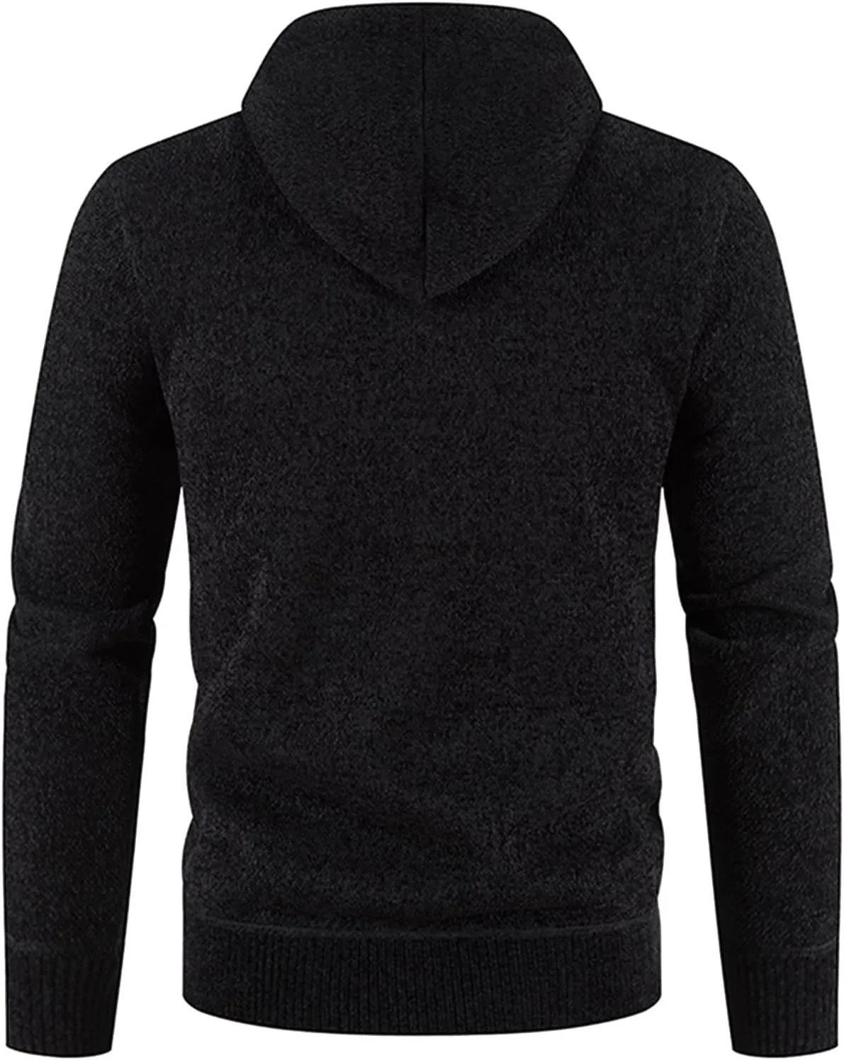 MIDOO Lightweight Golf Rain Jacket Men Lightweight Fleece Thermal Running Sweatshirts Sports Hooded Jacket with Zip Pockets