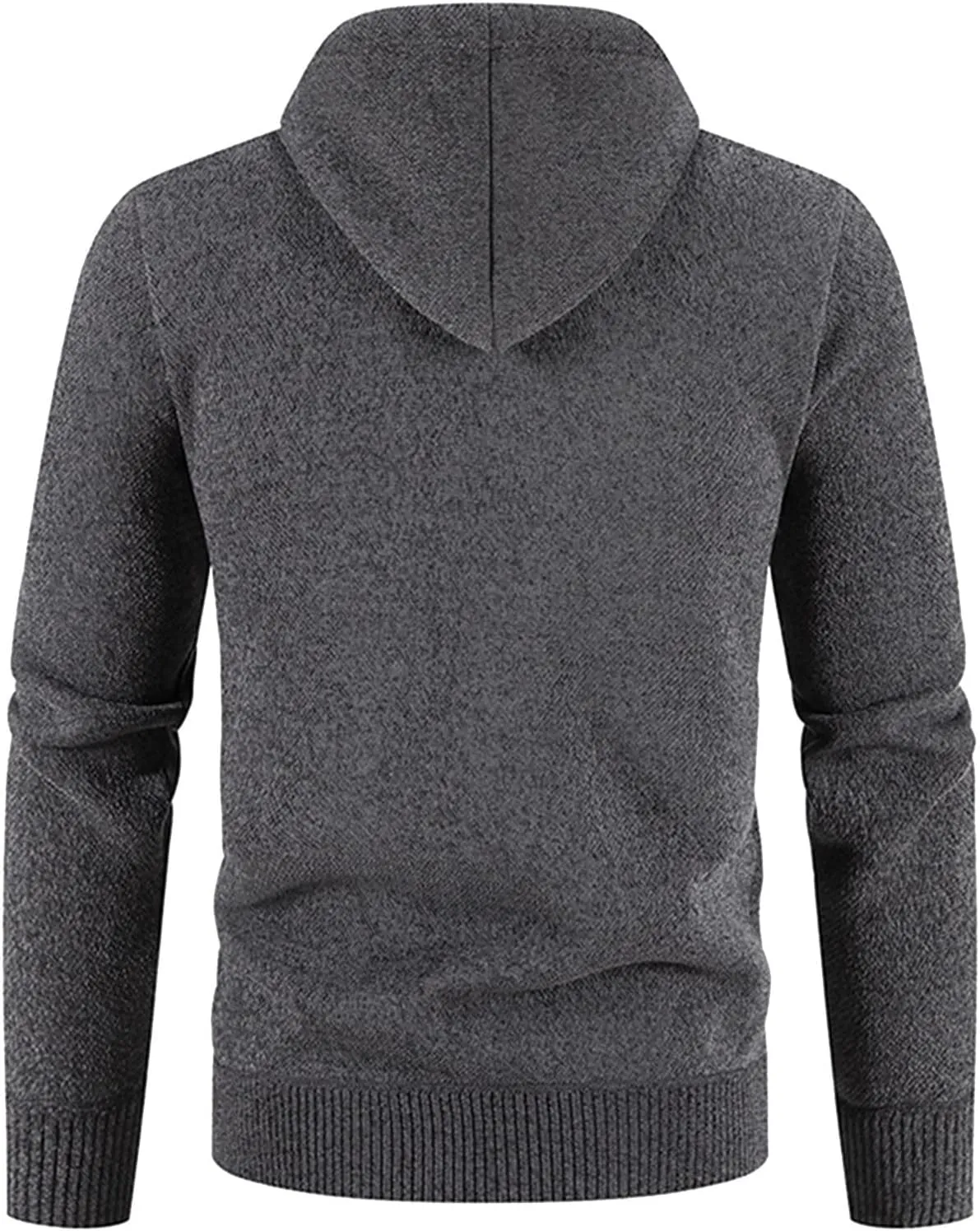 MIDOO Lightweight Golf Rain Jacket Men Lightweight Fleece Thermal Running Sweatshirts Sports Hooded Jacket with Zip Pockets