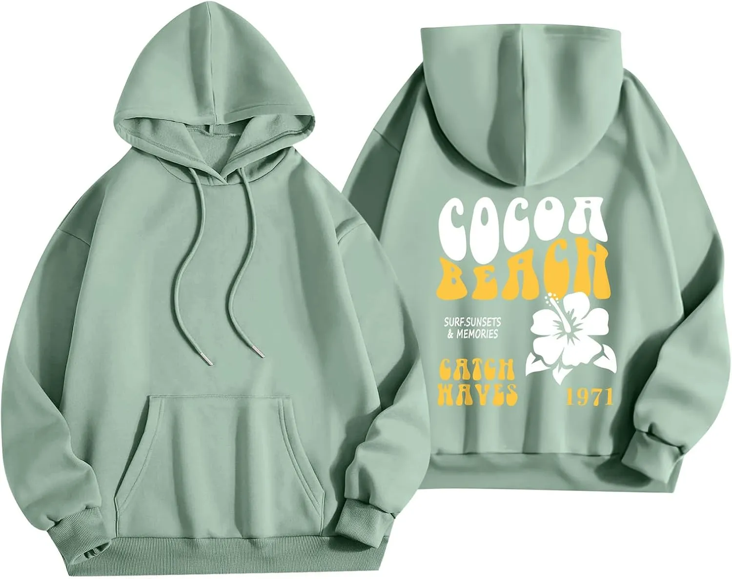 Oversized Sweatshirt For Women,Womens Trendy Letter Print Hoodies Casual Long Sleeve Hoodies With Pockets