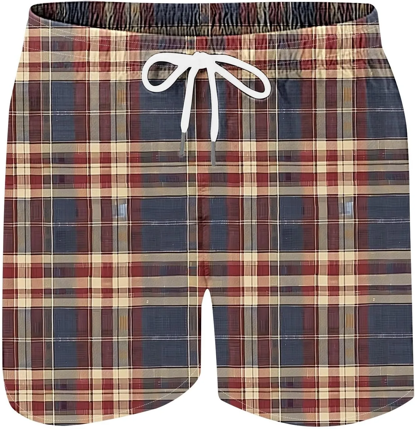 Pants for Man Fall Summer Track Gym Beach Hawaiian Pleated Fish Net Plaid Pants Shorts Sweat Pants Mens 2025
