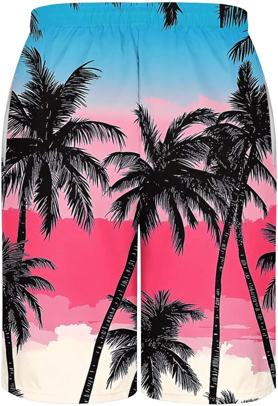 Print Loose Fit for Man Fall Summer Beach Hawaiian Pleated Tropical Straight Leg Trousers Pants Shorts Mens 2025