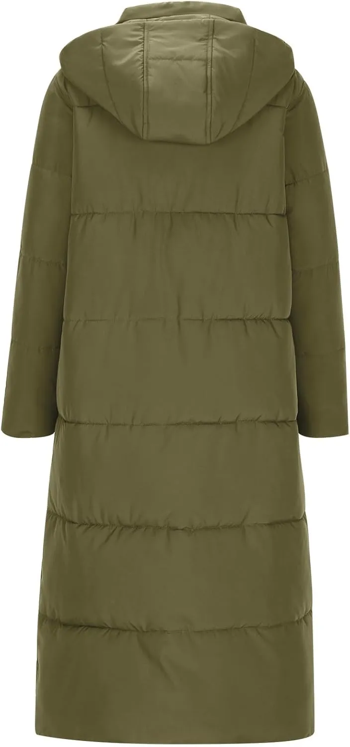 Puffer Coat Women Winter Heavyweight Down Jackets Warm Quilted Overcoats Thicken Down Jackets Casual Full Zip Outwear