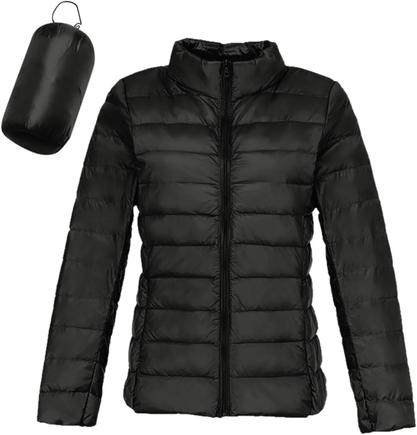 Puffer Jackets for Women Winter Warm Packable Down Jacket Ultra Light Slim Fit Hooded Jacket Short Duck Down Coat