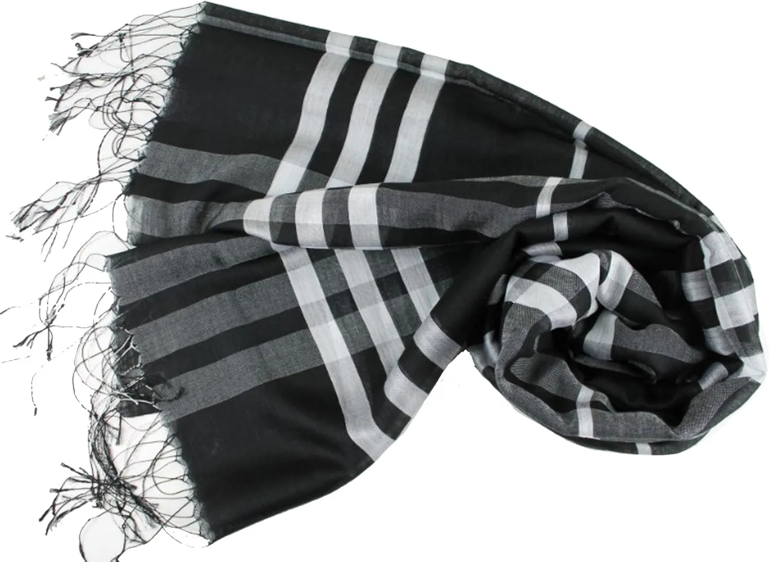 SCARF/SHAWL IN CHECK AND PLAID STYLE