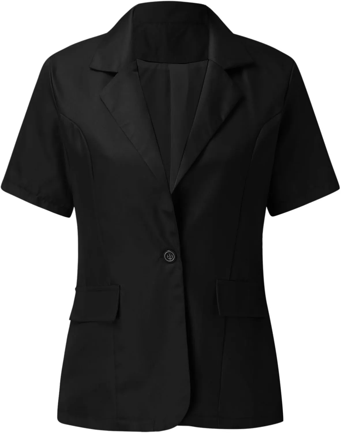 Short Blazers for Women Blazers Dressy Casual Short Puff Sleeve Open Front Office Blazers Bussiness Jackets Work Suit
