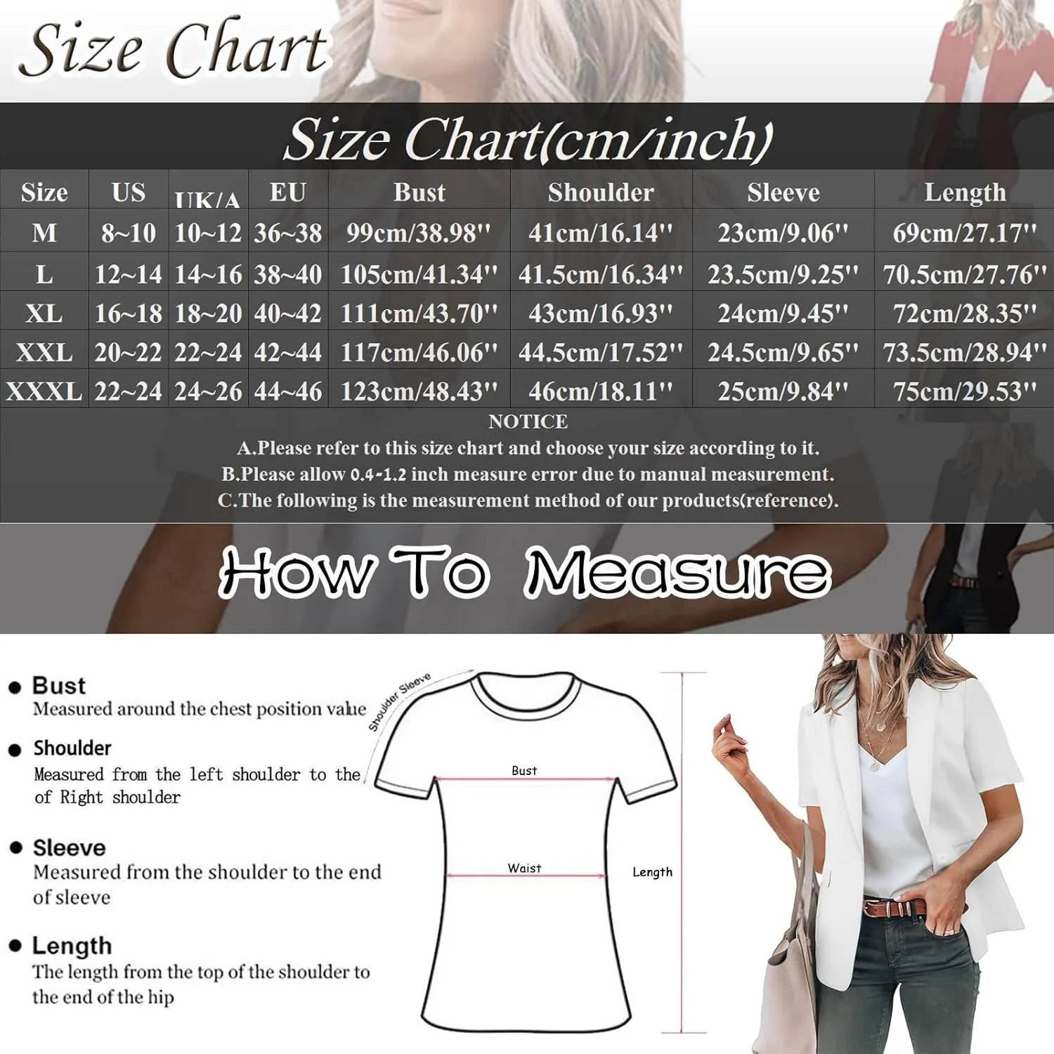 Short Blazers for Women Blazers Dressy Casual Short Puff Sleeve Open Front Office Blazers Bussiness Jackets Work Suit
