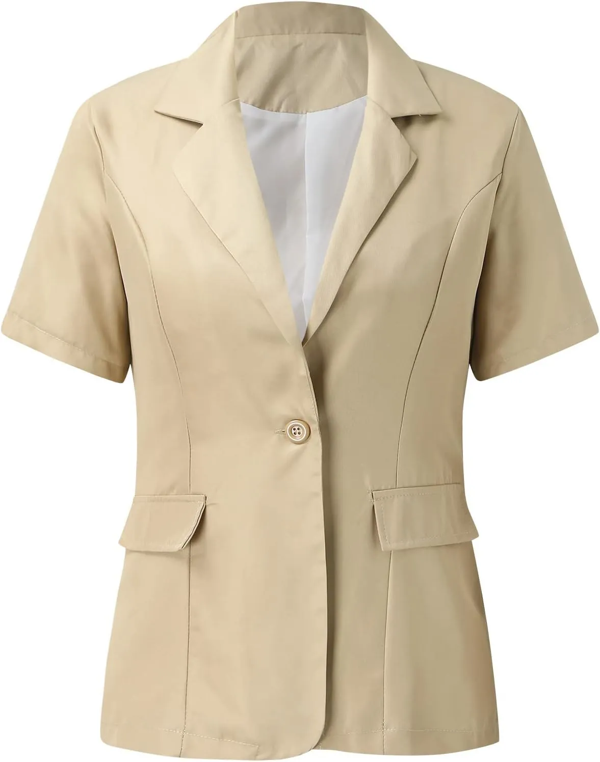 Short Blazers for Women Blazers Dressy Casual Short Puff Sleeve Open Front Office Blazers Bussiness Jackets Work Suit