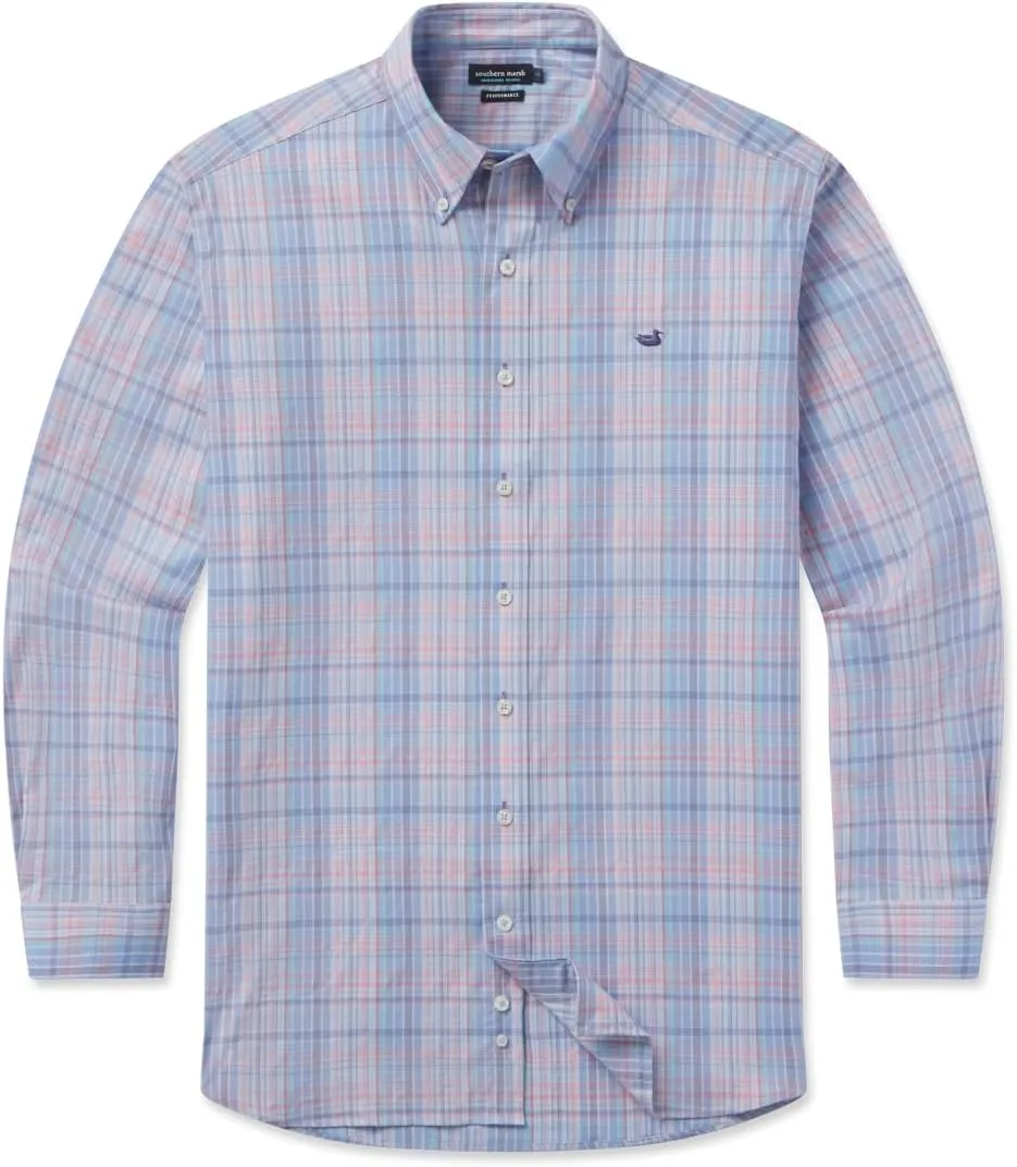 Southern Marsh Hays Performance Check Dress Shirt