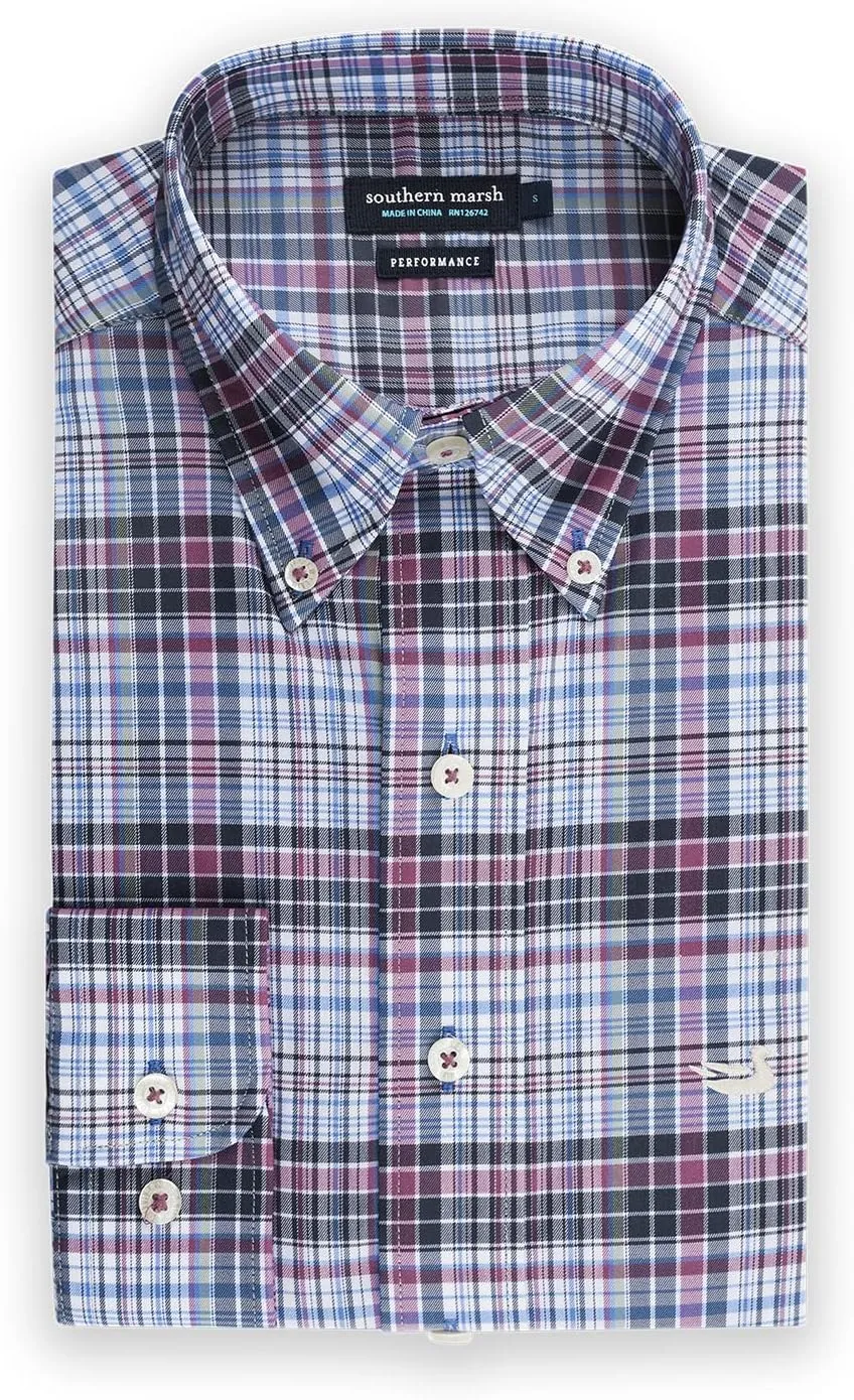 Southern Marsh Hays Performance Check Dress Shirt