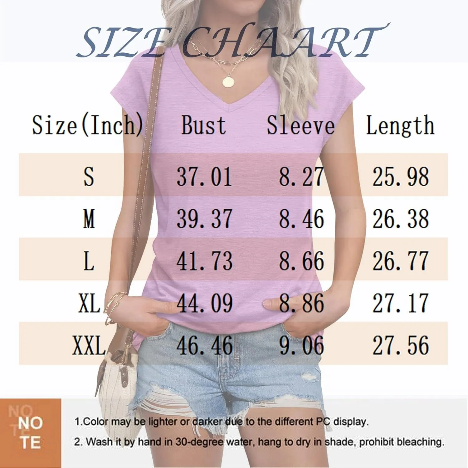 Summer Womens Tops 2025 Casual Short Sleeve V Neck T Shirts Comfy Basic Tees Blouses Loose Fit T-Shirts