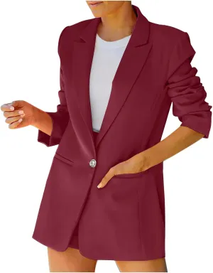 TARIENDY Fashion Jackets for Women 2025 Womens Lapel Business Jackets Long Sleeve Cardigan Winter Going Out Outfits 2025