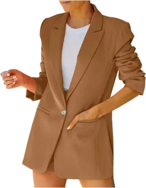 TARIENDY Fashion Jackets for Women 2025 Womens Lapel Business Jackets Long Sleeve Cardigan Winter Going Out Outfits 2025