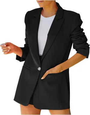 TARIENDY Fashion Jackets for Women 2025 Womens Lapel Business Jackets Long Sleeve Cardigan Winter Going Out Outfits 2025