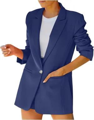TARIENDY Fashion Jackets for Women 2025 Womens Lapel Business Jackets Long Sleeve Cardigan Winter Going Out Outfits 2025