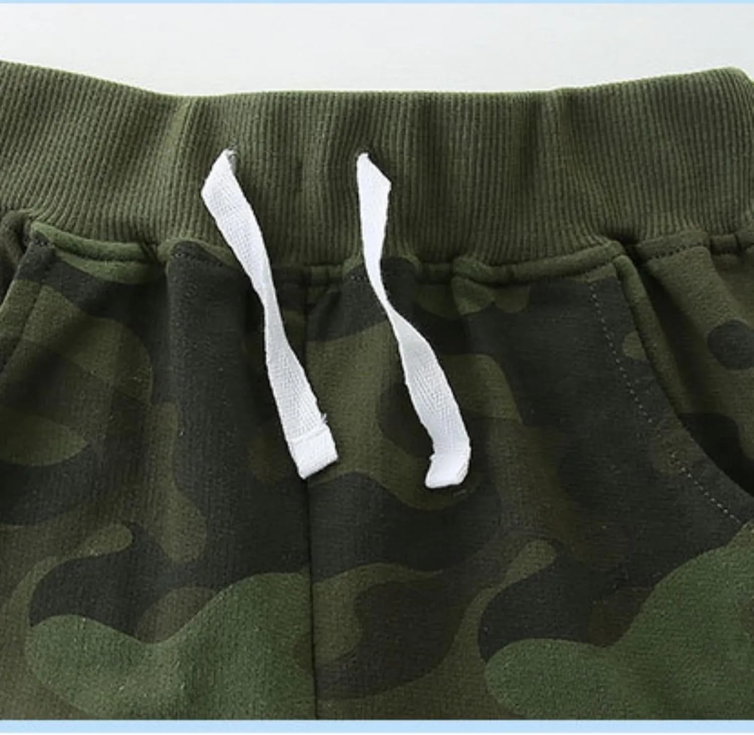 Toddler Baby Boys' Pull-on Cargo Shorts Jogger Elastic Shorts Summer Camouflage Active Pants with Pockets