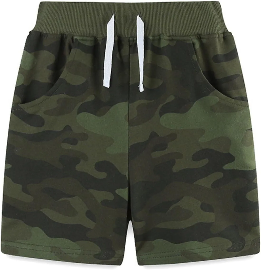 Toddler Baby Boys' Pull-on Cargo Shorts Jogger Elastic Shorts Summer Camouflage Active Pants with Pockets