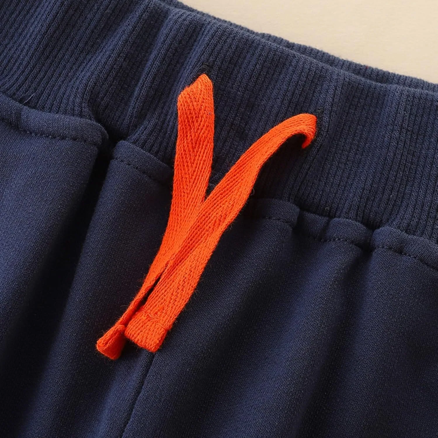 Toddler Baby Boys Sweatpants Kids Funny Dinosaur Embroidered Pull On Jogger Pants Elastic Waist Trouser with Pockets