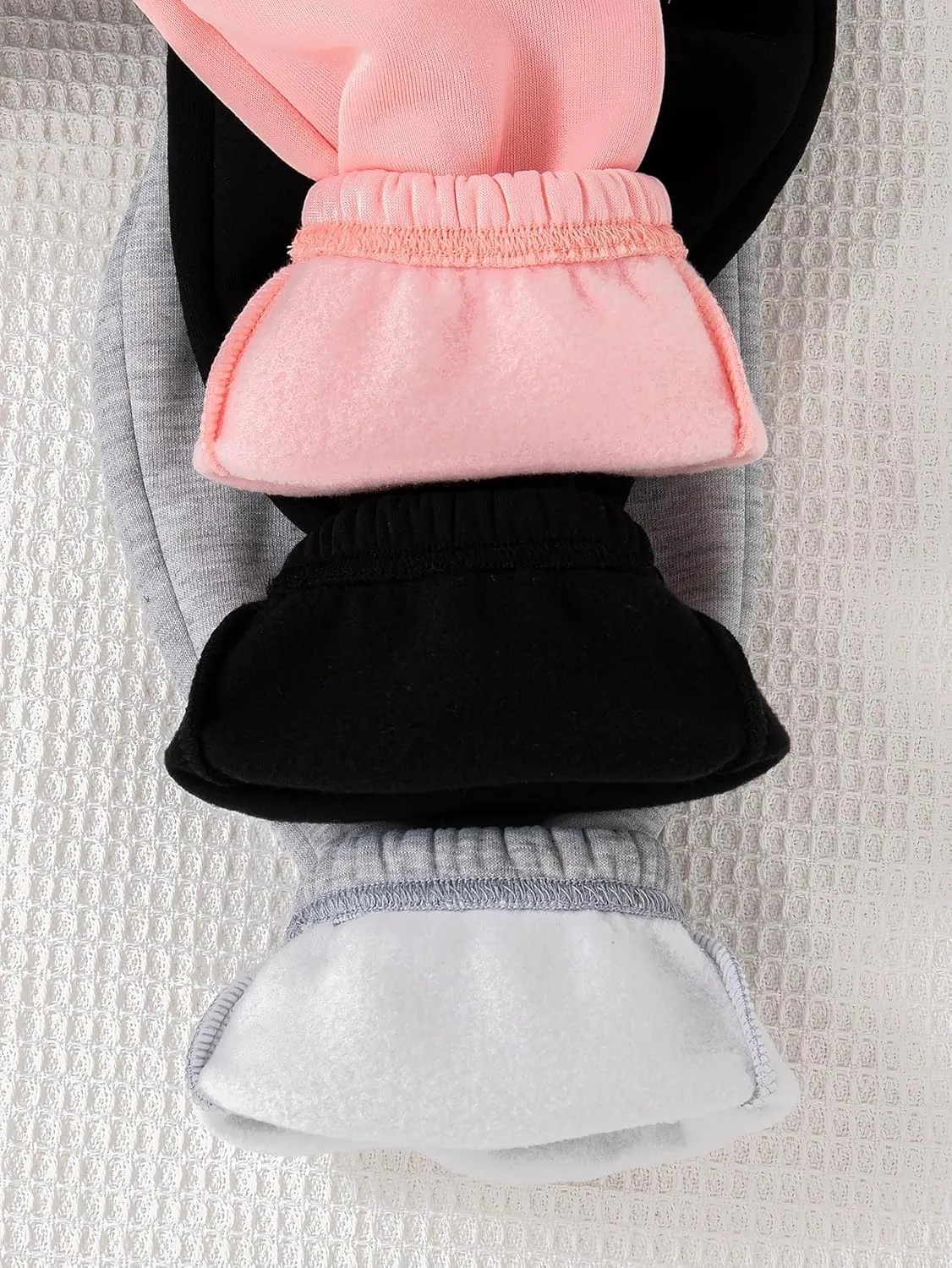 Toddler Girls Pull On Fleece Jogger Sweatpants Girls Elastic Waist Thermal Lined Pants for Kids