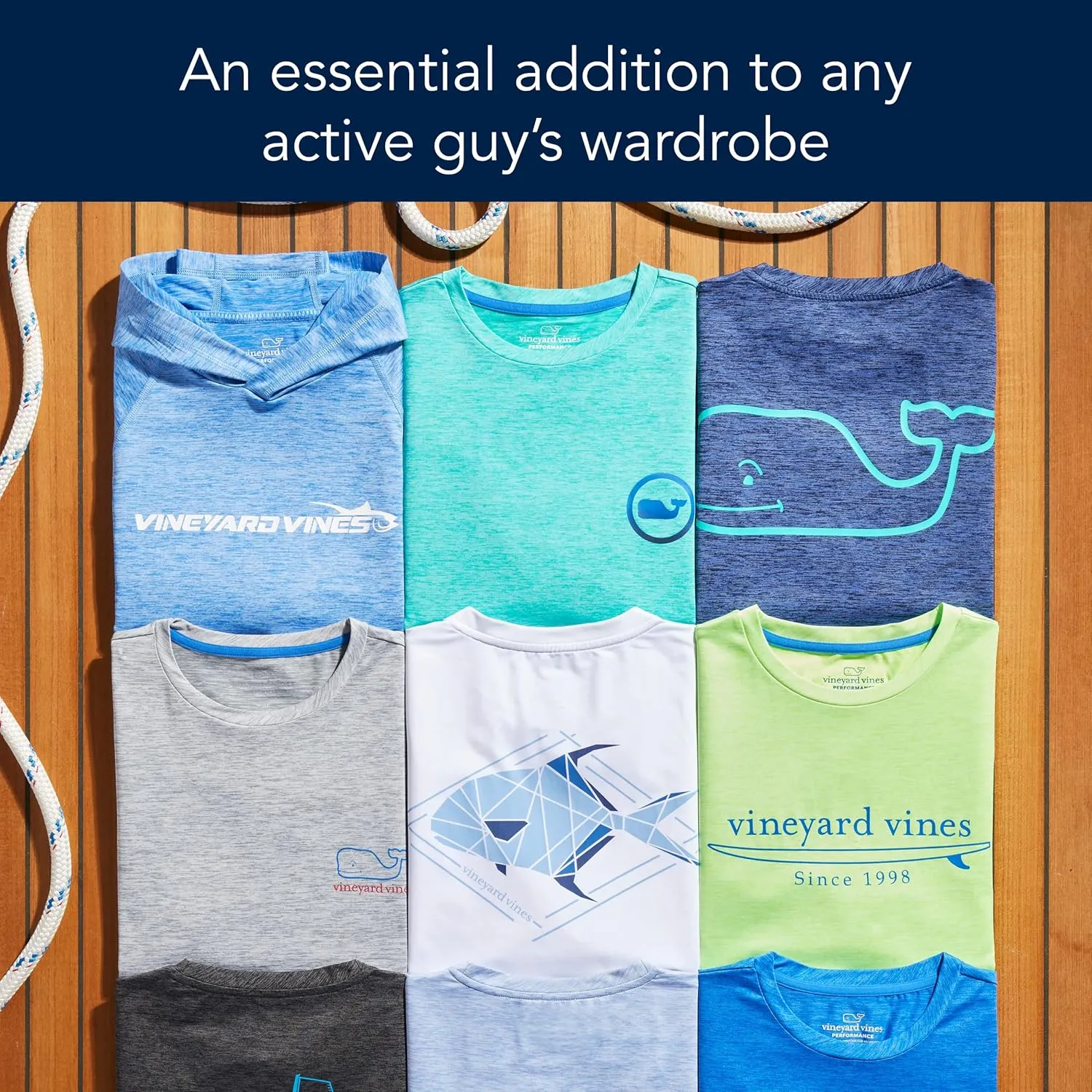 vineyard vines Men's Short Sleeve Whale Harbor Tee