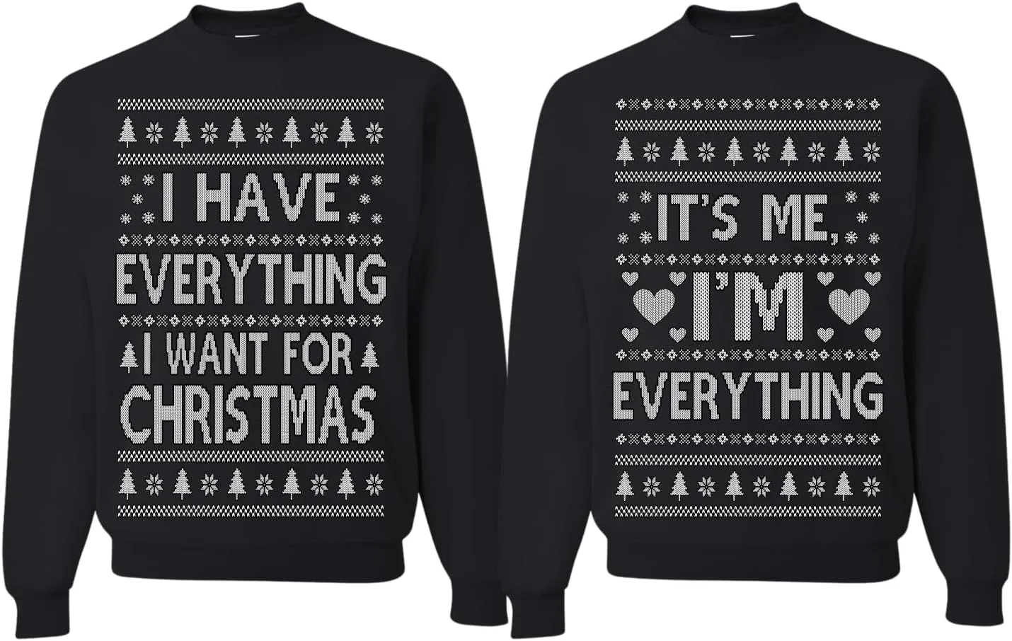 Wild Bobby Ugly Christmas Sweaters for Couples Adult His Hers Unisex Christmas Holiday Sweatshirts