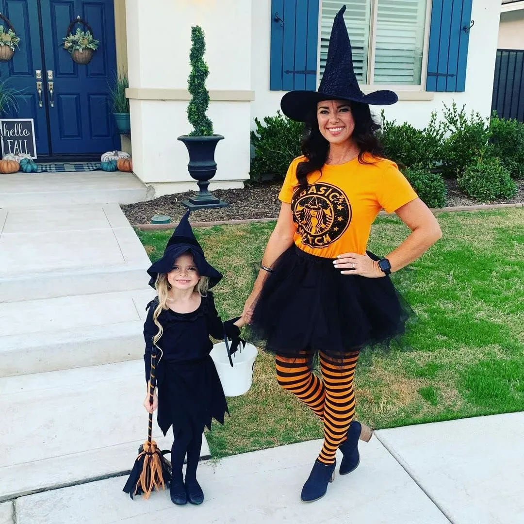 Women Basic Witch T-Shirts Hocus Pocus Halloween Shirts Goth Costume