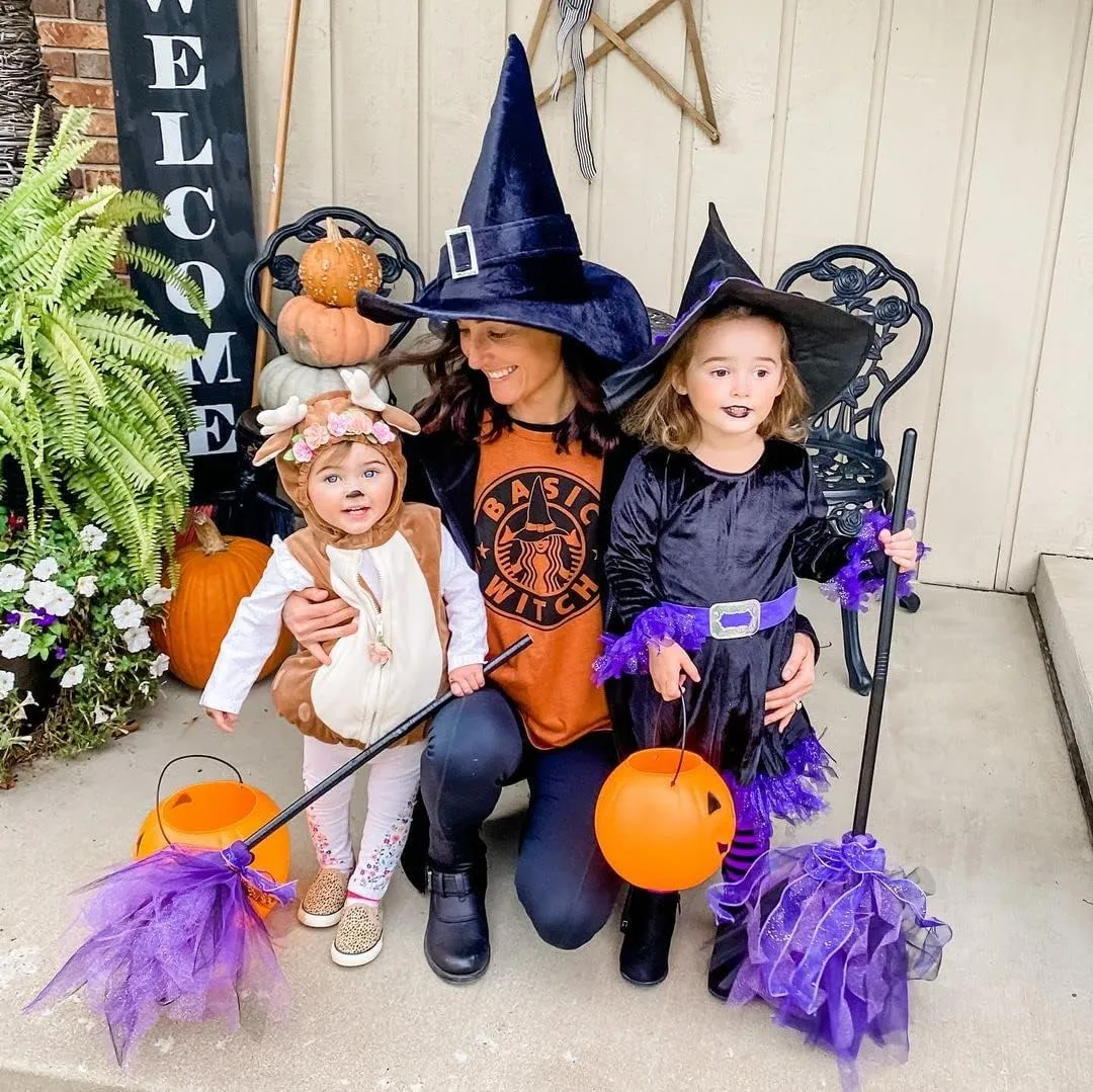 Women Basic Witch T-Shirts Hocus Pocus Halloween Shirts Goth Costume