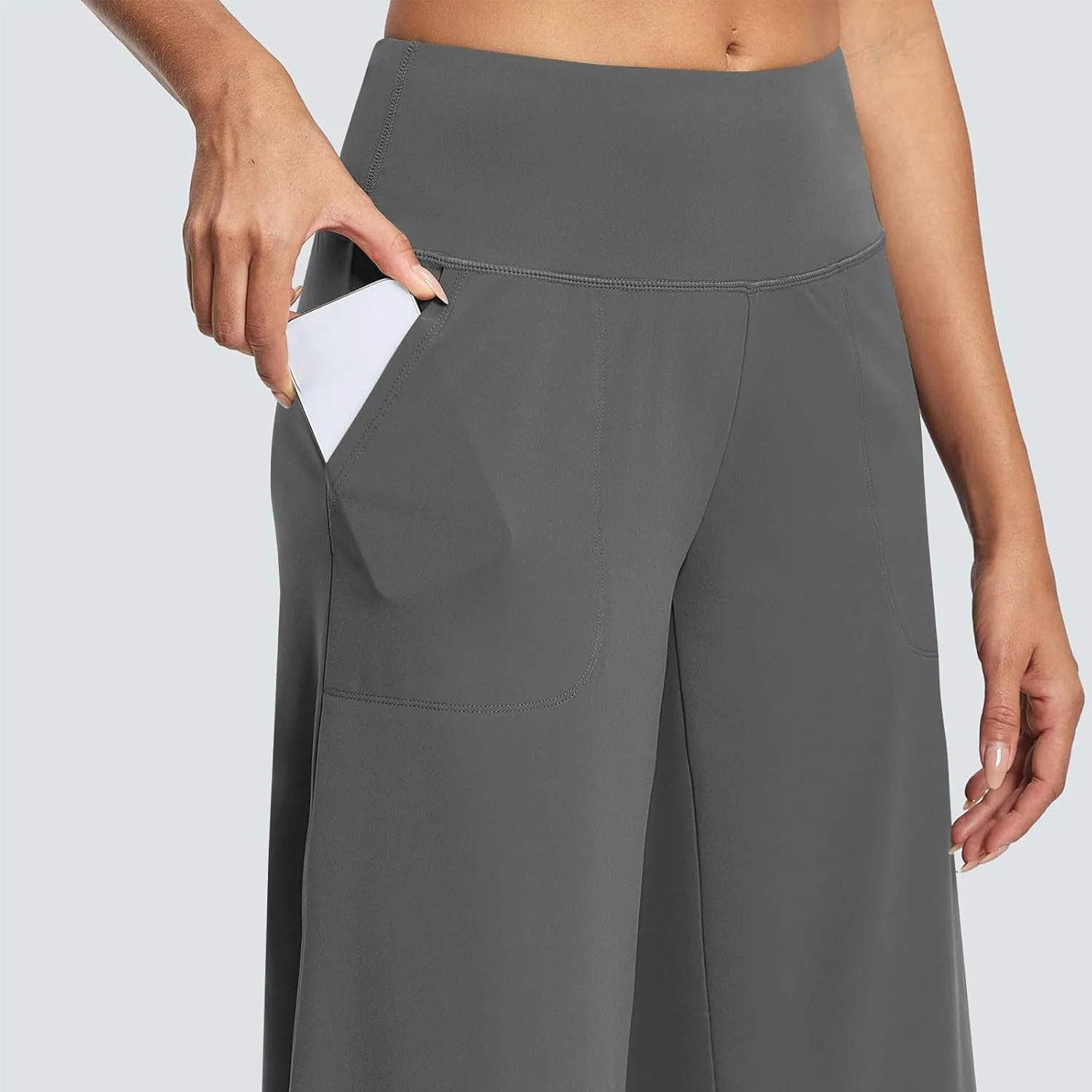 Women Cropped Work Pants Cargo Capris Trousers Plain 3/4 Length Short Pant Lightweight Sweatpants Bottoms
