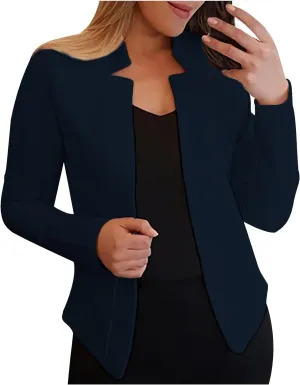 Womens Blazer Business Casual Suit Jackets Long Sleeve Open Front Work Suit Trendy Dressy Cardigan Blazer 2024