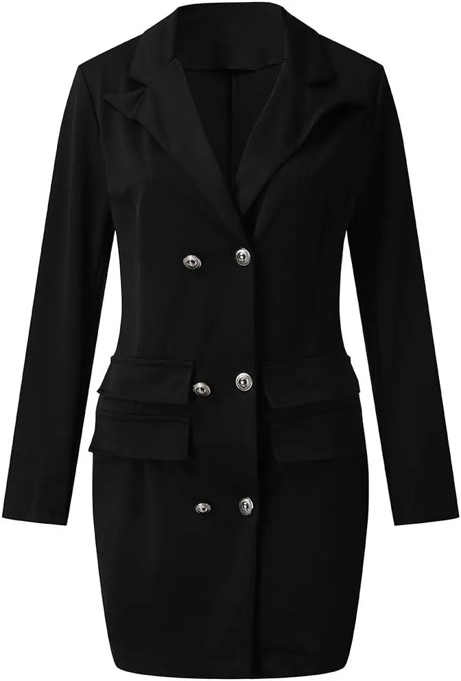 Women's Blazers & Suit Jackets 2025 Open Front Solid Color Blazer Jacket Suit Comfy Work Office Clothes