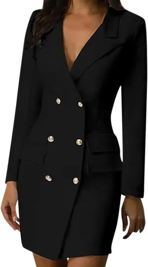 Women's Blazers & Suit Jackets 2025 Open Front Solid Color Blazer Jacket Suit Comfy Work Office Clothes