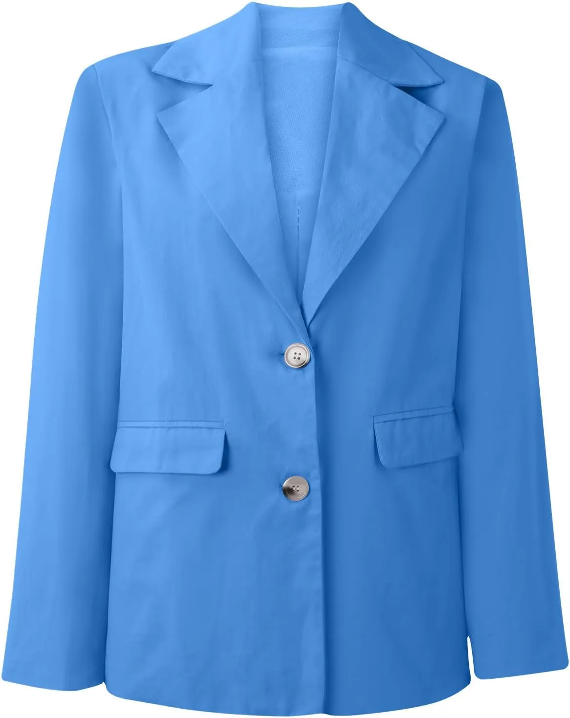 Womens Casual Blazer Jacket Oversized Long Sleeve Open Front Solid Work Office Blazer Casual Elegant Suit Jackets