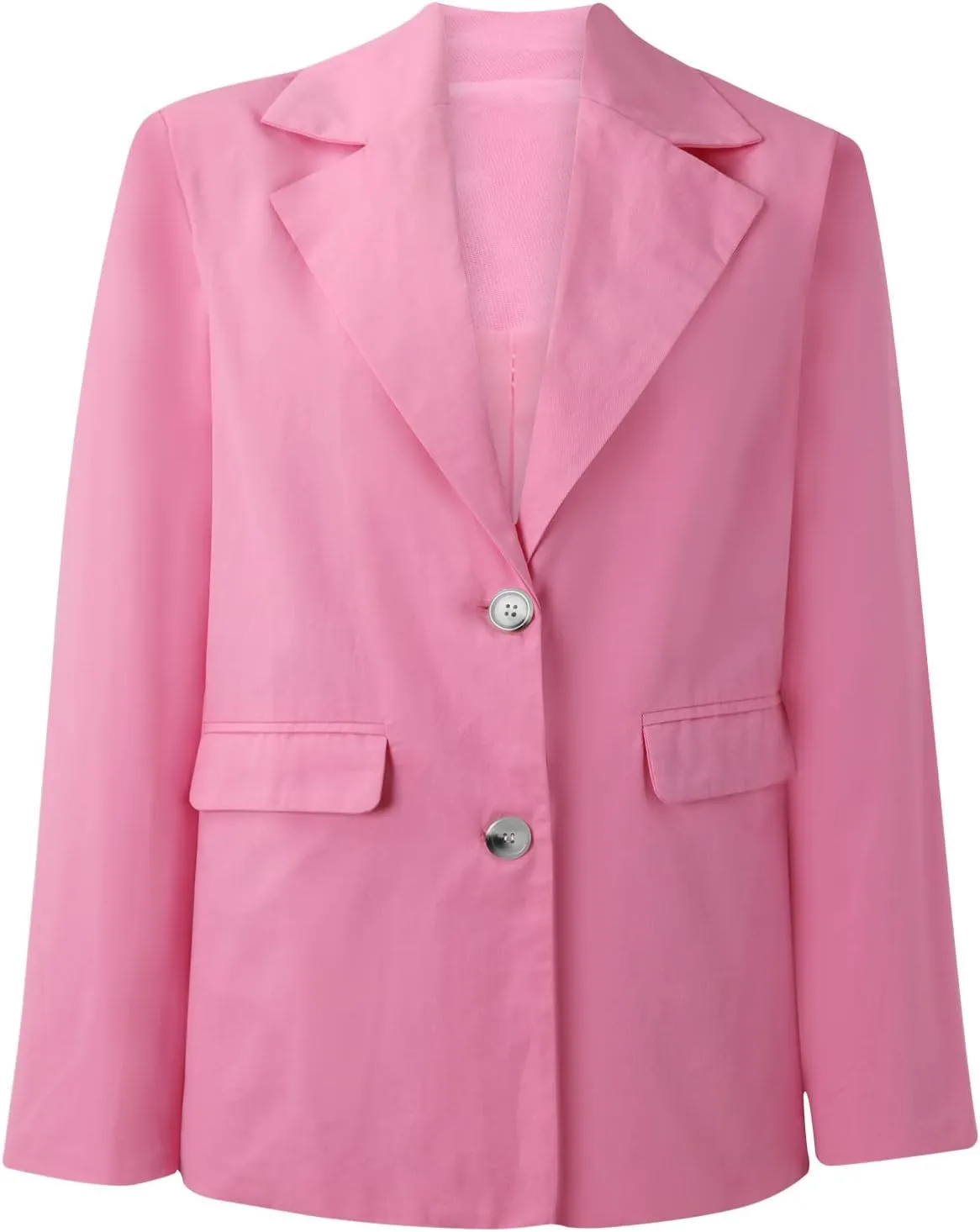 Womens Casual Blazer Jacket Oversized Long Sleeve Open Front Solid Work Office Blazer Casual Elegant Suit Jackets