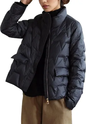 Women's Coats Winter Stand-Up Collar Down Puffer Coats Longline Padded Jacket Long Sleeve Warm Outwear